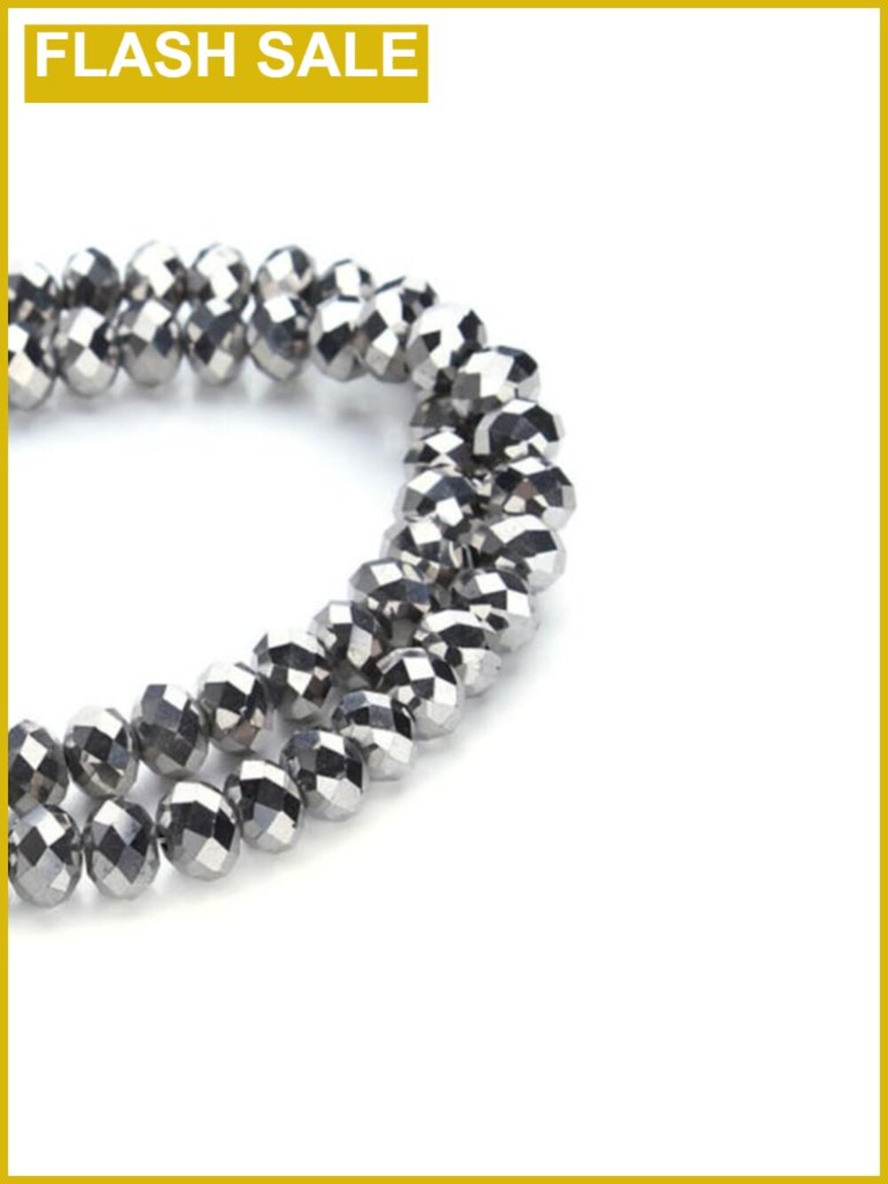 415pcs Rondelle Crystal Glass Beads Mixed Sizes 2-8mm Faceted Loose Beads for